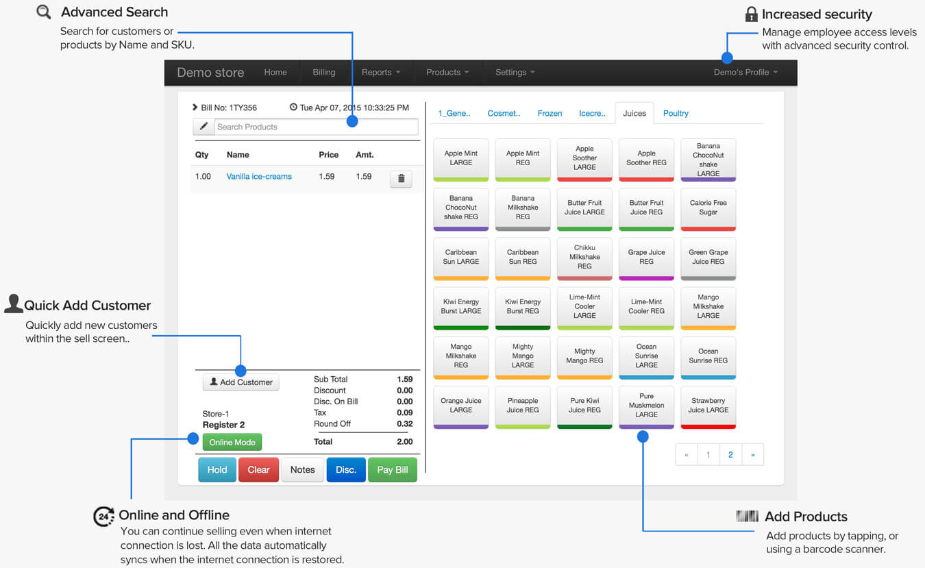 Billing Features